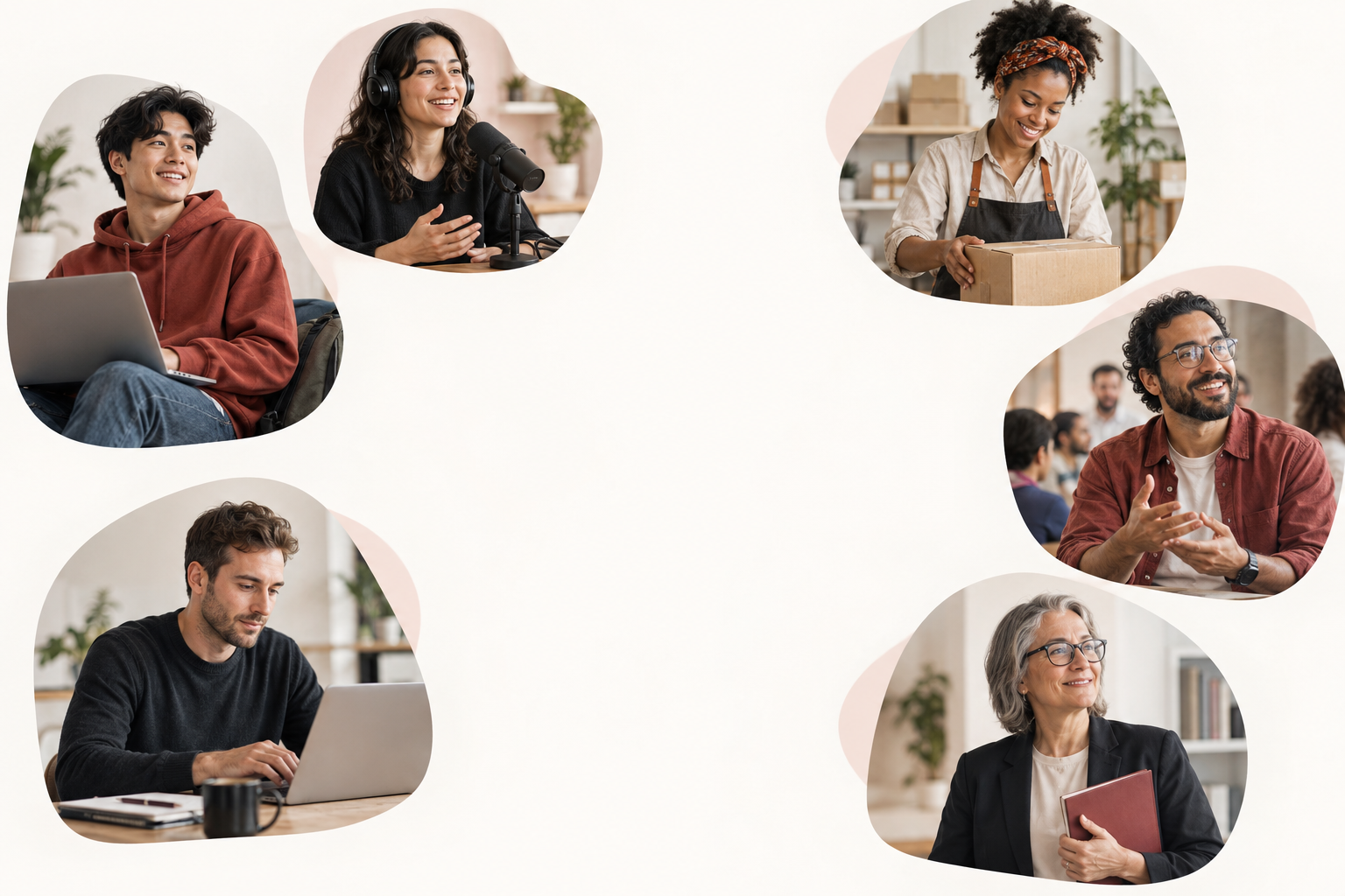 Students, creators, store owners, community organizers, freelancers, and educators